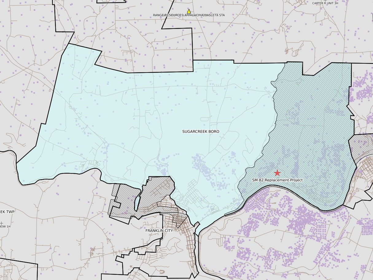 Venango_Sugarcreek_Boro
				          County _pending_all Permits