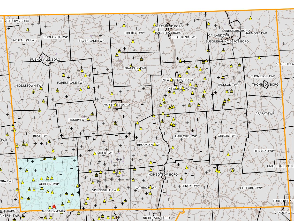 Susquehanna
			          County _epending_udow Permits