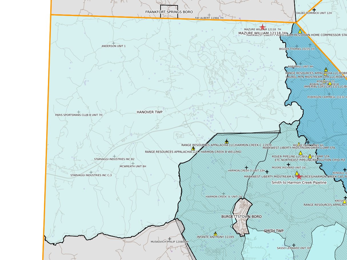 Washington_Hanover_Twp
				          County _og_compliance Permits